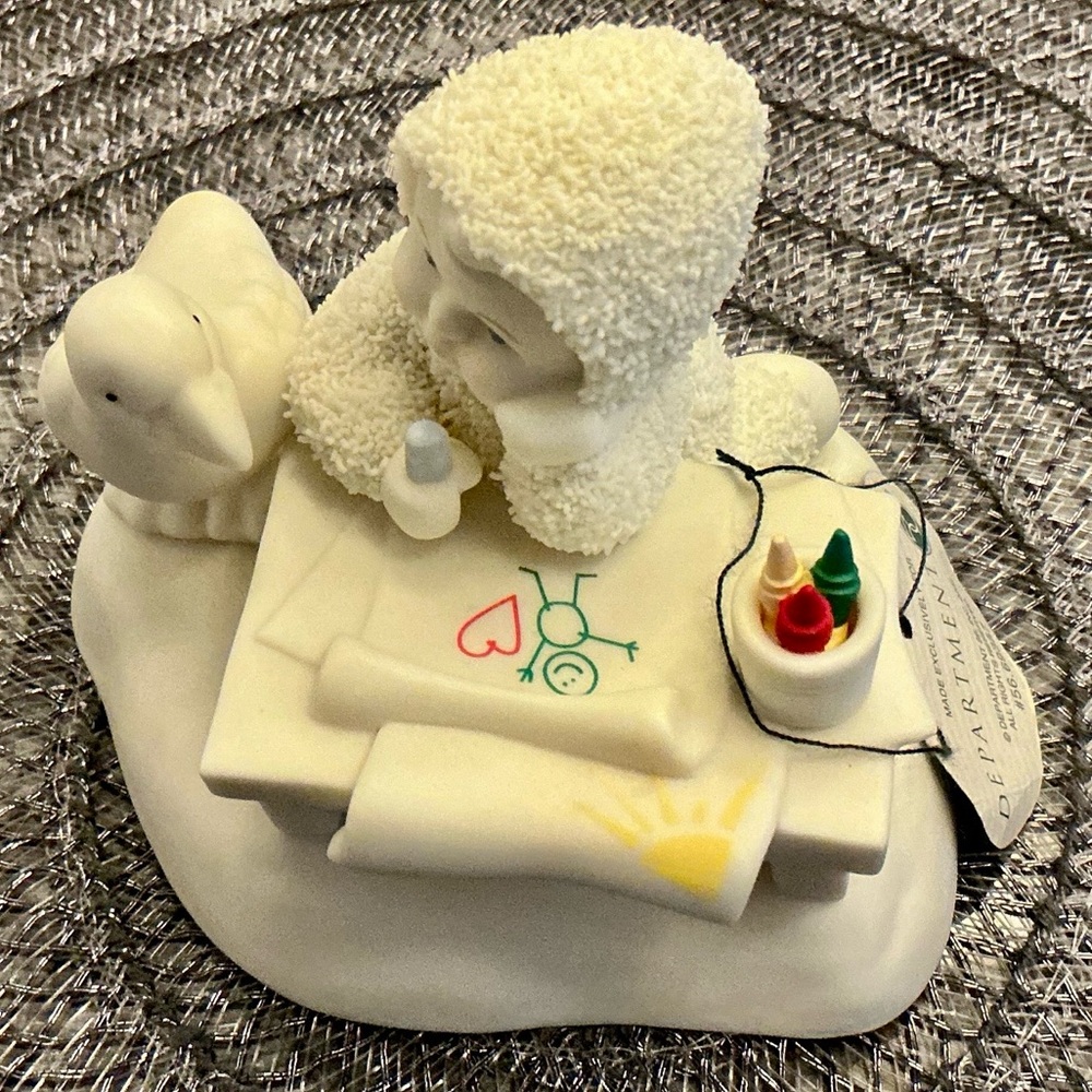 Snowbabies (Color Outside The Lines) Dept 56 Retired Collectible Figurine Bisque - Picture 5 of 11